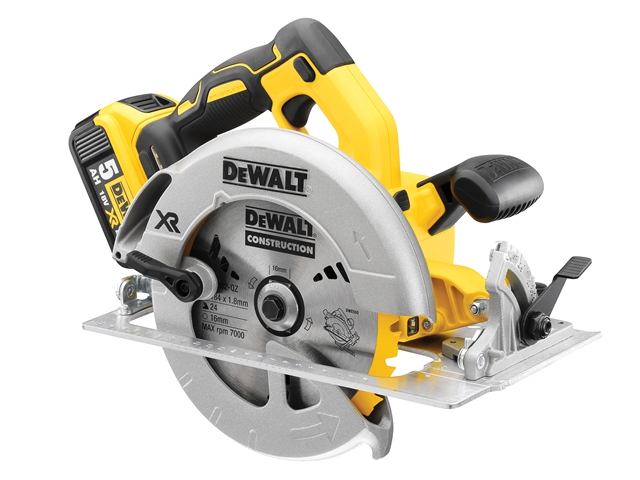 DEWALT DCS570P2 XR Brushless 184mm Circular Saw 18V 2 x 5.0Ah Li-ion