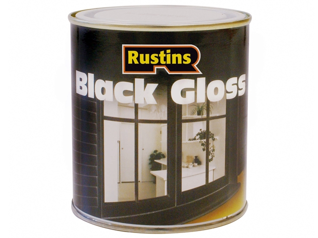 Rustins Gloss Paint Black 250ml