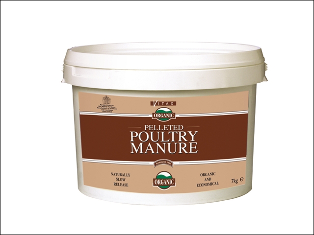 Vitax Pelleted Poultry Manure 7kg Tub