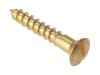 Forgefix Wood Screw Slotted Raised Head ST Solid Brass 1 x 8 Box 200 1