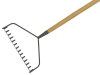 Kent & Stowe Long Handled Soil Rake Carbon Steel 1