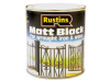 Rustins Matt Black Paint Quick Drying 1 Litre 1