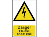 Scan Danger Electric Shock Risk - PVC 200 x 300mm 1